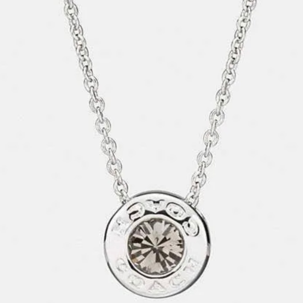Coach Open Circle Stone Necklace